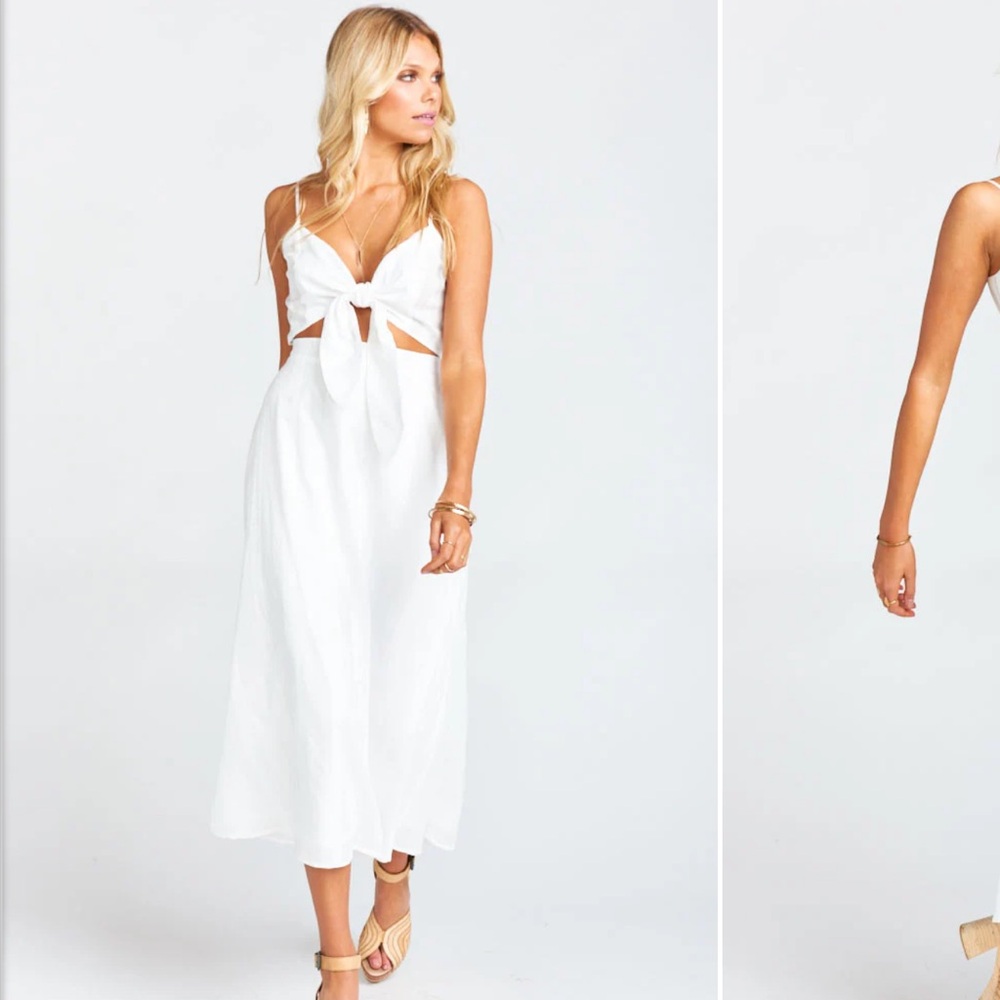 Show Me Your Mumu Mobi front tie maxi size XS. Color Tulip